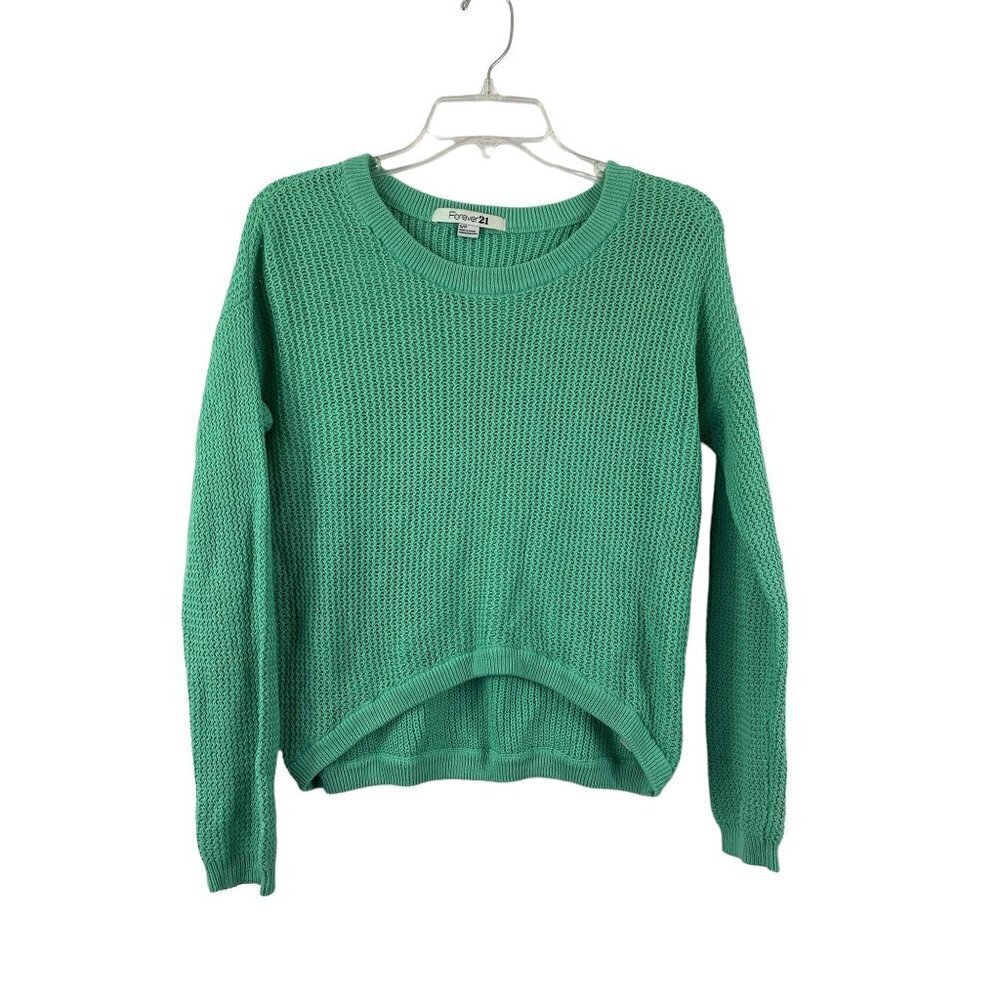Forever 21 Women's Minty Green Knitted Sweater